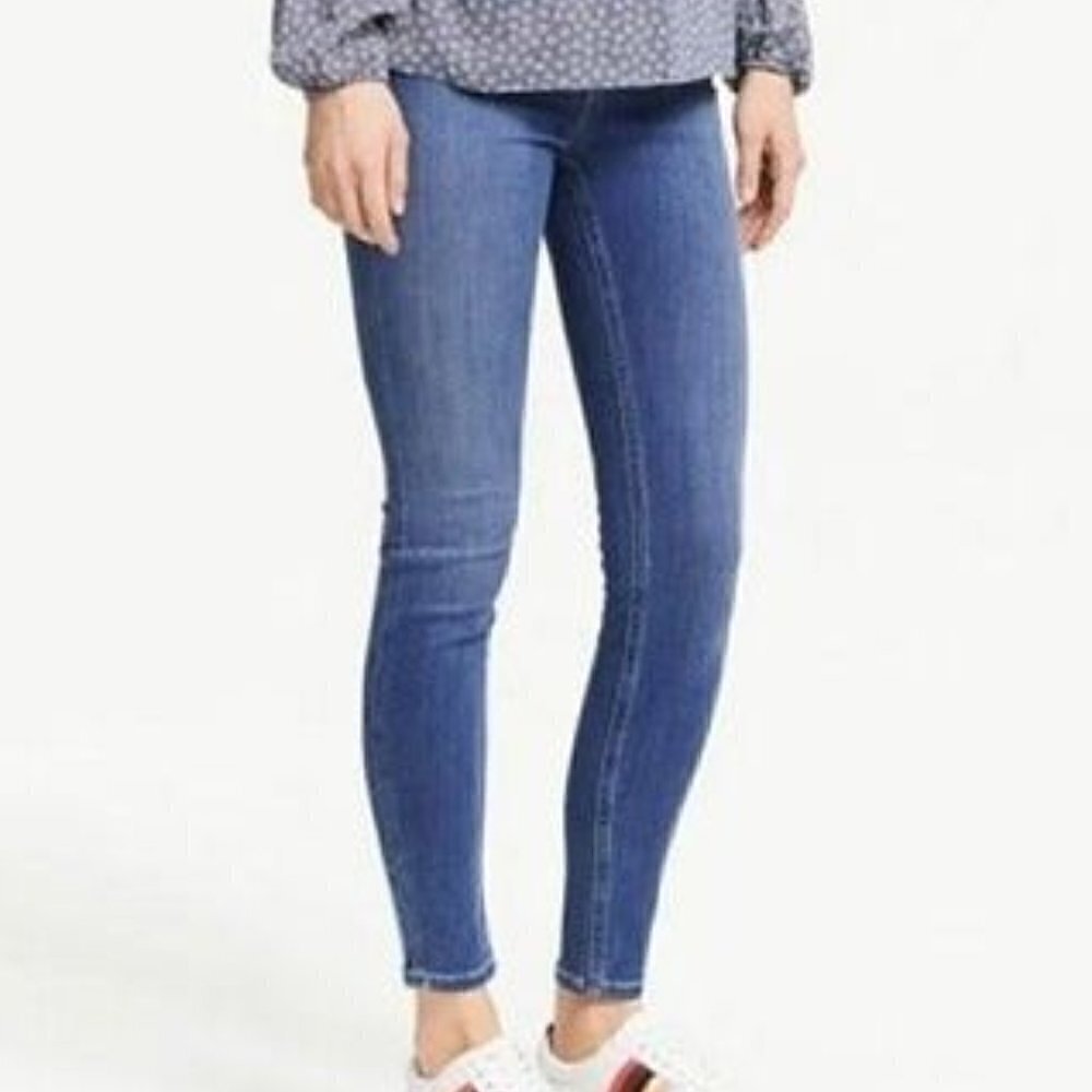 Boden‎ Mayfair Modern Skinny Jeans Blue Denim US 8L long tall WC180